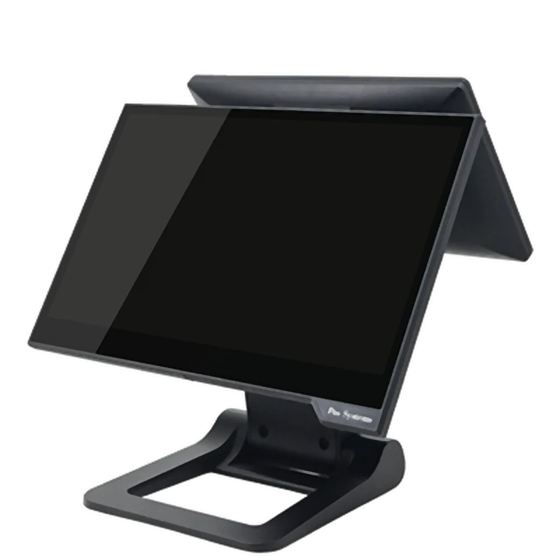 Terminal de caisse tactile double écran, sur pied